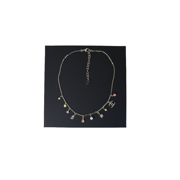Chanel Crystal Necklace Gold Multicolor - Picture 1 of 2